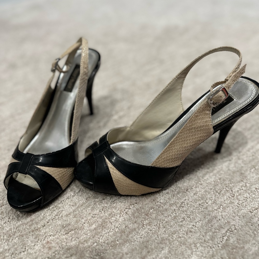 White House Black Market slingback pumps